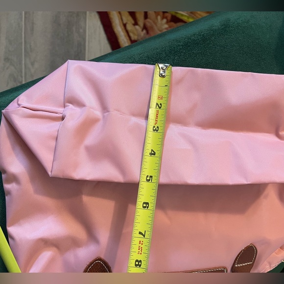 Longchamp Pink Tote with Brown Handles - Picture 7 of 12